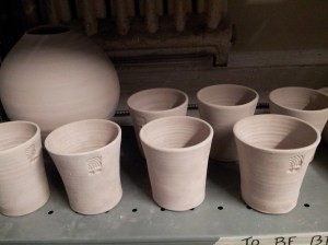 tumblers - greenware