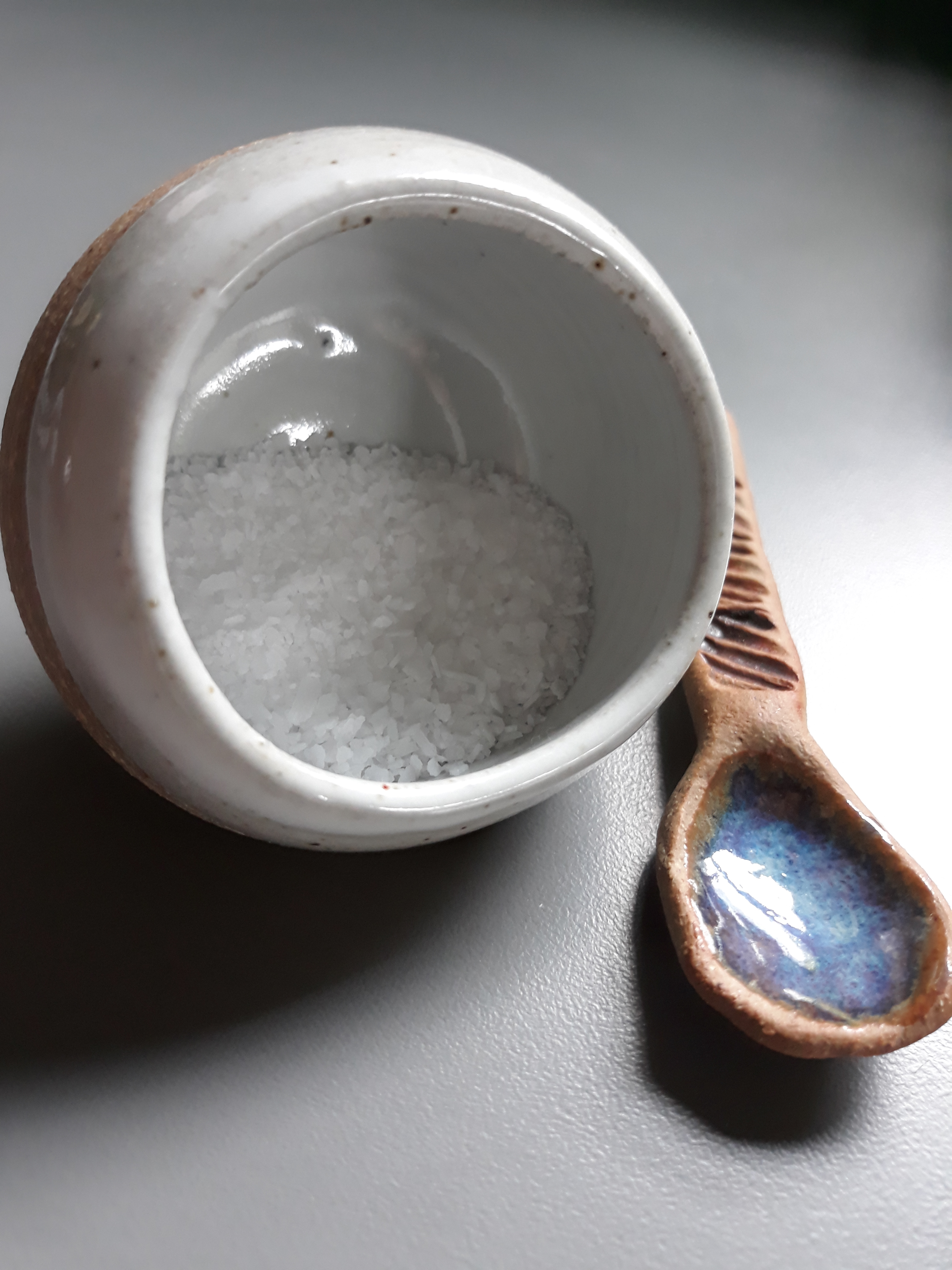 salt cellar and spoon